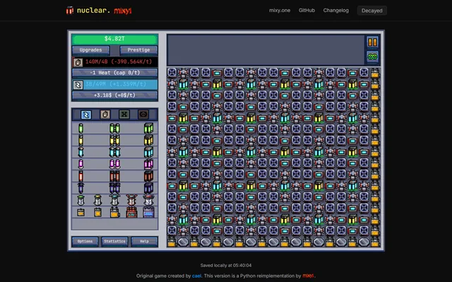 Screenshot of nuclear.mixy.one